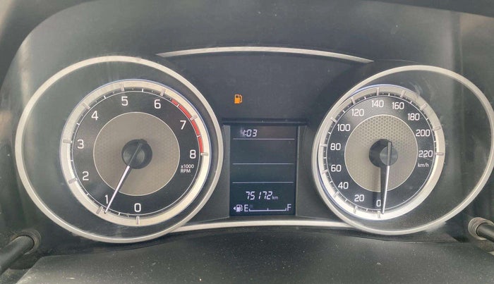 2017 Maruti Dzire VXI, Petrol, Manual, 75,188 km, Odometer Image