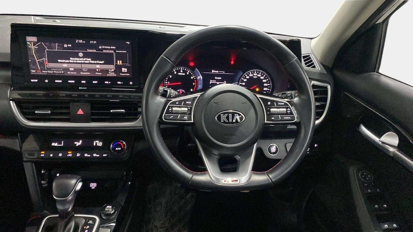 2020 KIA SELTOS GTX AT 1.4 PETROL, Petrol, Automatic, 75,097 km, Steering Wheel Close Up