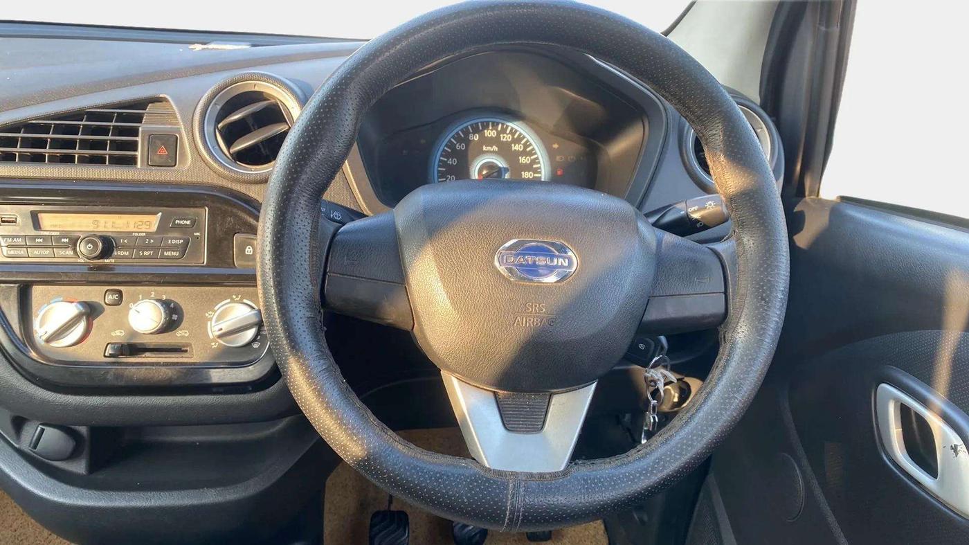 2018 Datsun Redi Go S, Petrol, Manual, 39,708 km, Steering Wheel Close Up