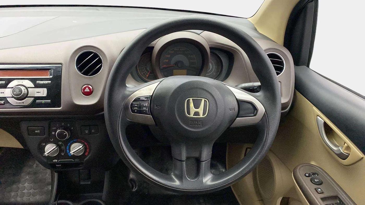 2013 Honda Amaze 1.2L I-VTEC VX, Petrol, Manual, 43,805 km, Steering Wheel Close Up