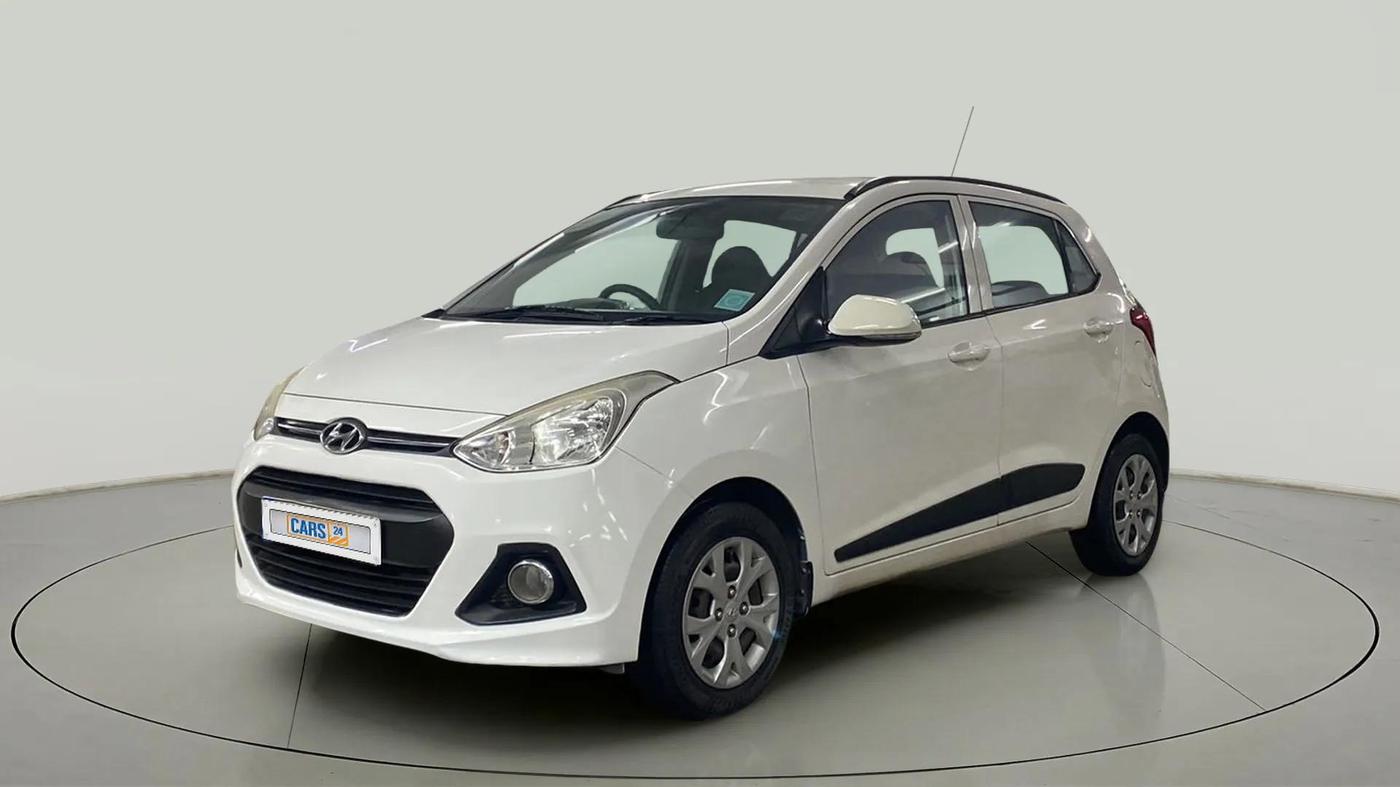 2015 Hyundai Grand i10 SPORTZ 1.2 KAPPA VTVT, Petrol, Manual, 64,321 km, Left Front Diagonal