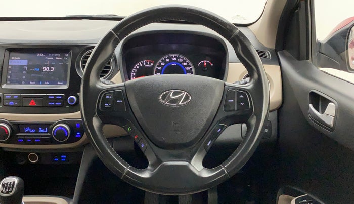 2017 Hyundai Grand i10 ASTA 1.2 KAPPA VTVT, Petrol, Manual, 40,581 km, Steering Wheel Close Up