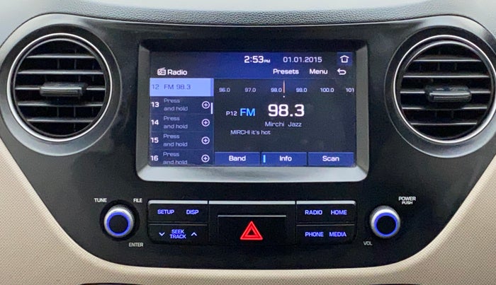 2017 Hyundai Grand i10 ASTA 1.2 KAPPA VTVT, Petrol, Manual, 40,581 km, Infotainment System