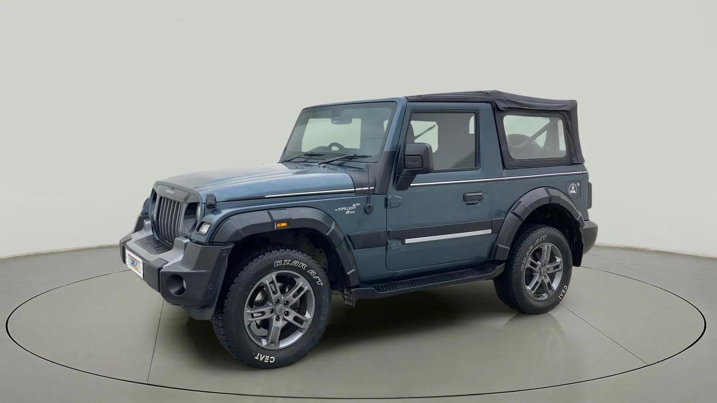 2021 Mahindra Thar LX  P 4WD AT CONVERTIBLE, Petrol, Automatic, 40,553 km, Left Front Diagonal