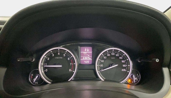 2017 Maruti Ciaz ALPHA 1.4 PETROL, Petrol, Manual, 63,831 km, Odometer Image