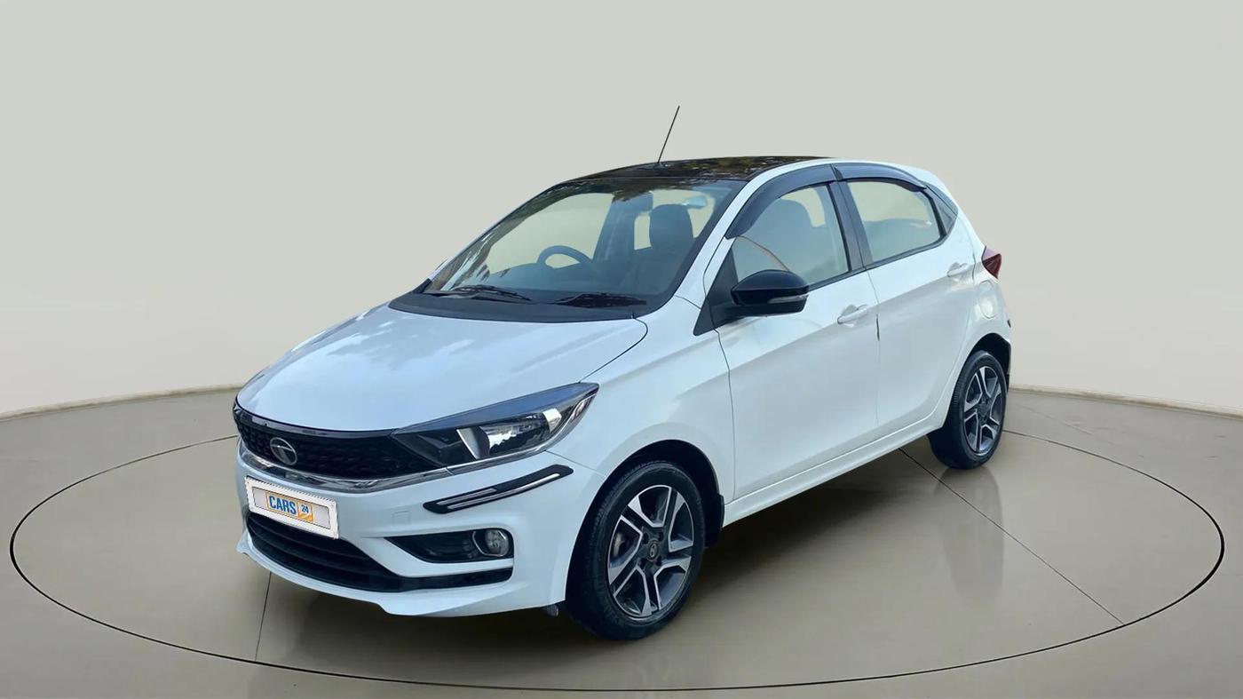 2021 Tata Tiago XZA PLUS DUAL TONE PETROL, Petrol, Automatic, 15,166 km, Left Front Diagonal