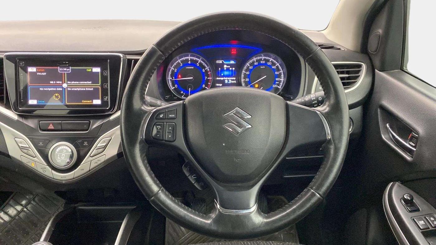 2016 Maruti Baleno ALPHA PETROL 1.2, Petrol, Manual, 64,078 km, Steering Wheel Close Up