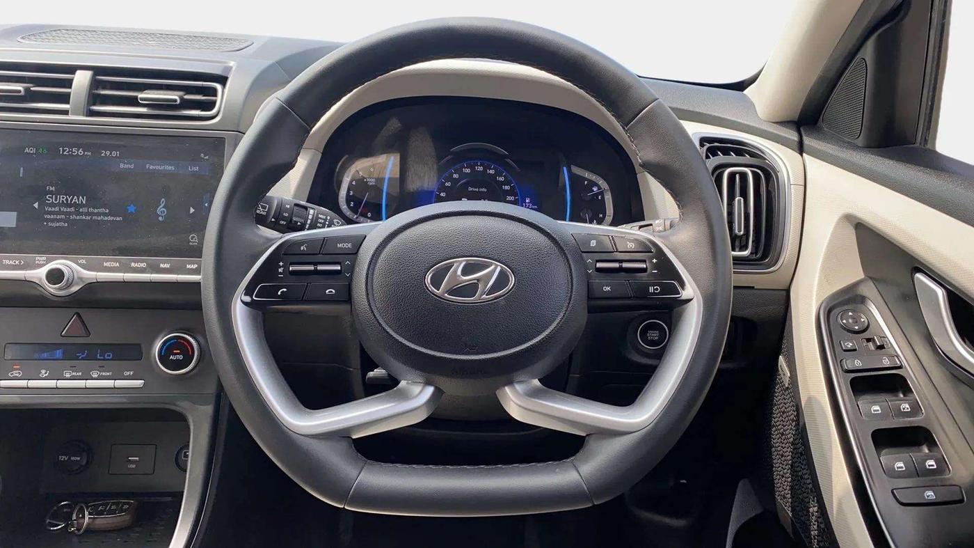 2022 Hyundai Creta SX (O) 1.5 DIESEL, Diesel, Manual, 62,420 km, Steering Wheel Close Up
