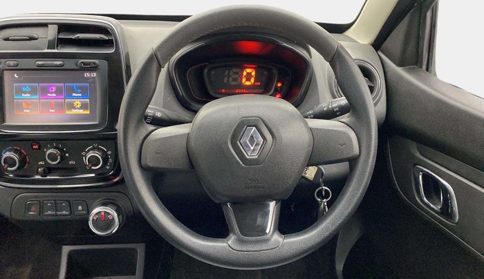 2018 Renault Kwid RXT 1.0 AMT (O), Petrol, Automatic, 8,256 km, Steering Wheel Close Up