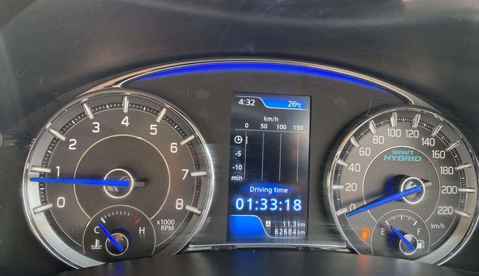 2018 Maruti Ciaz ALPHA 1.5 SHVS PETROL, Petrol, Manual, 62,680 km, Odometer Image