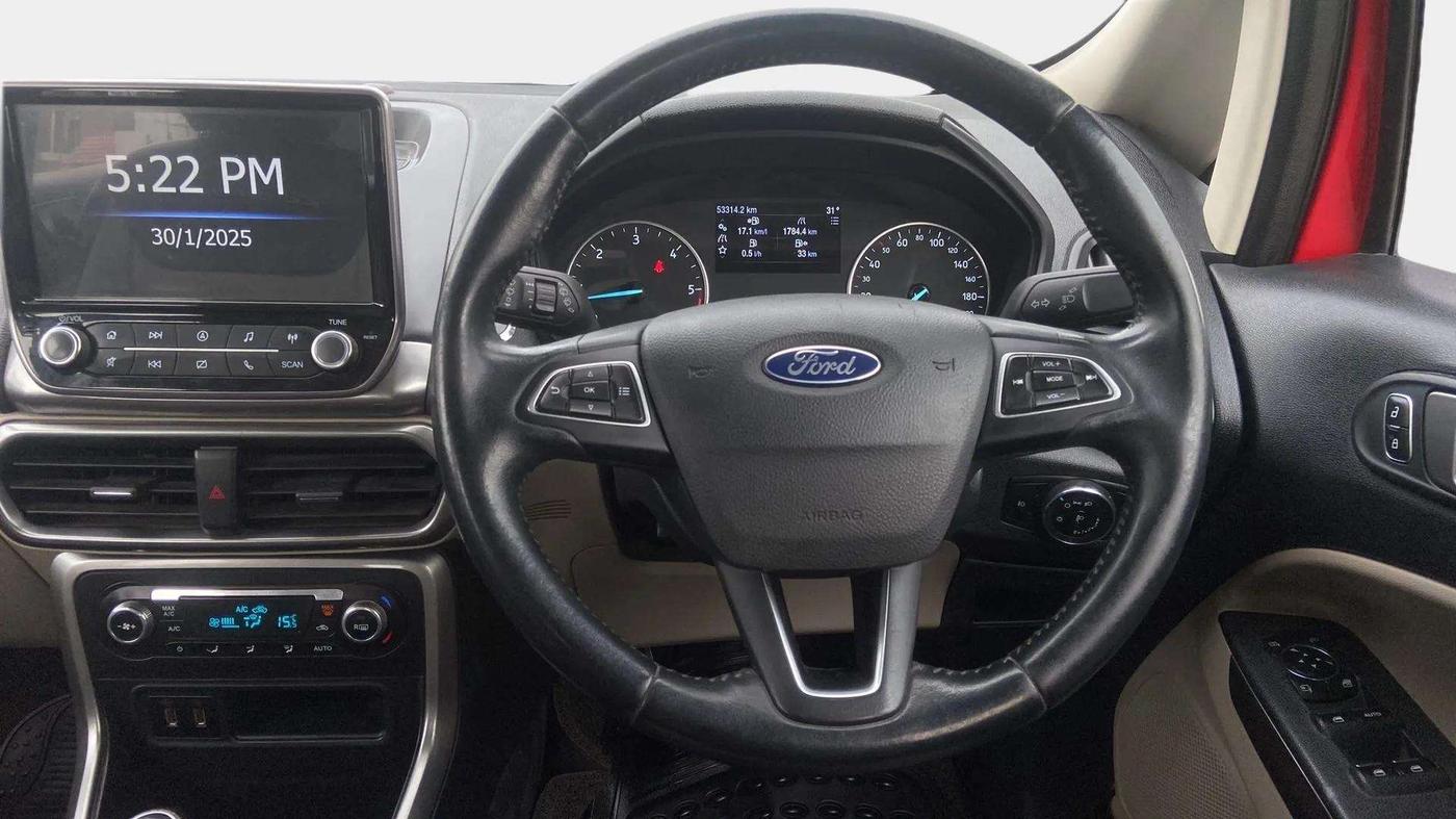2020 Ford Ecosport TITANIUM 1.5L DIESEL, Diesel, Manual, 53,355 km, Steering Wheel Close Up
