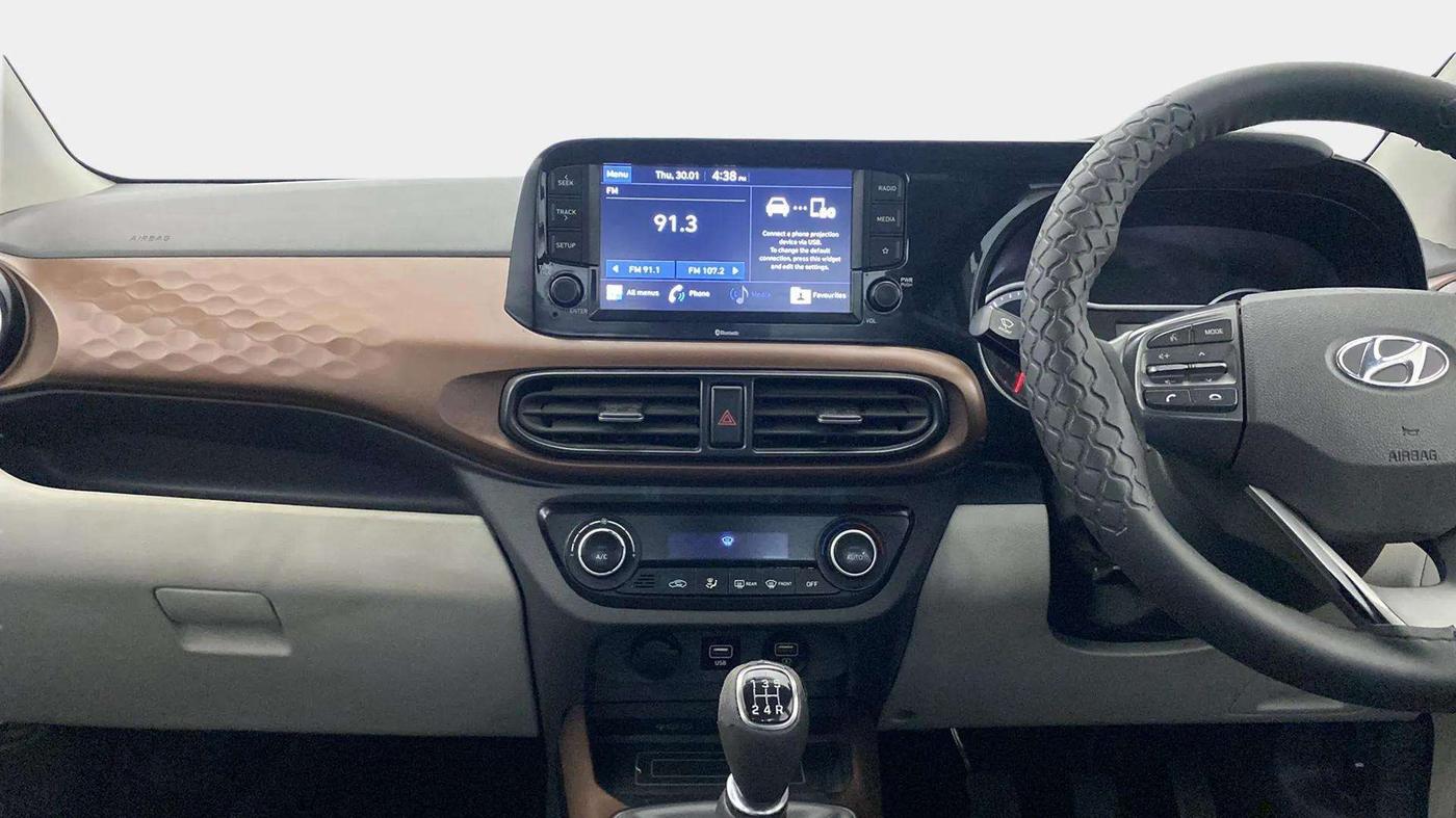 2020 Hyundai AURA SX 1.2 (O), Petrol, Manual, 49,392 km, Air Conditioner