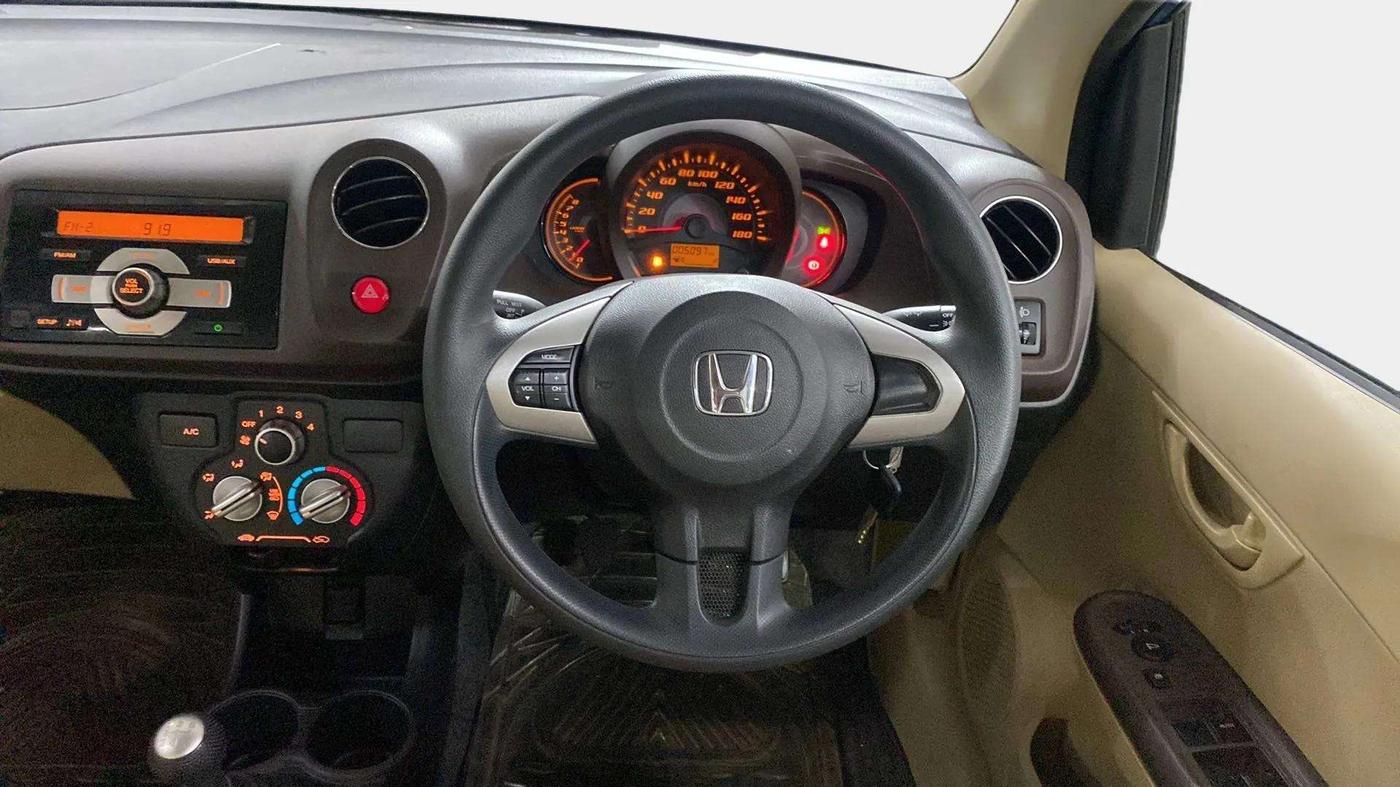 2013 Honda Amaze 1.2L I-VTEC S, Petrol, Manual, 5,099 km, Steering Wheel Close Up