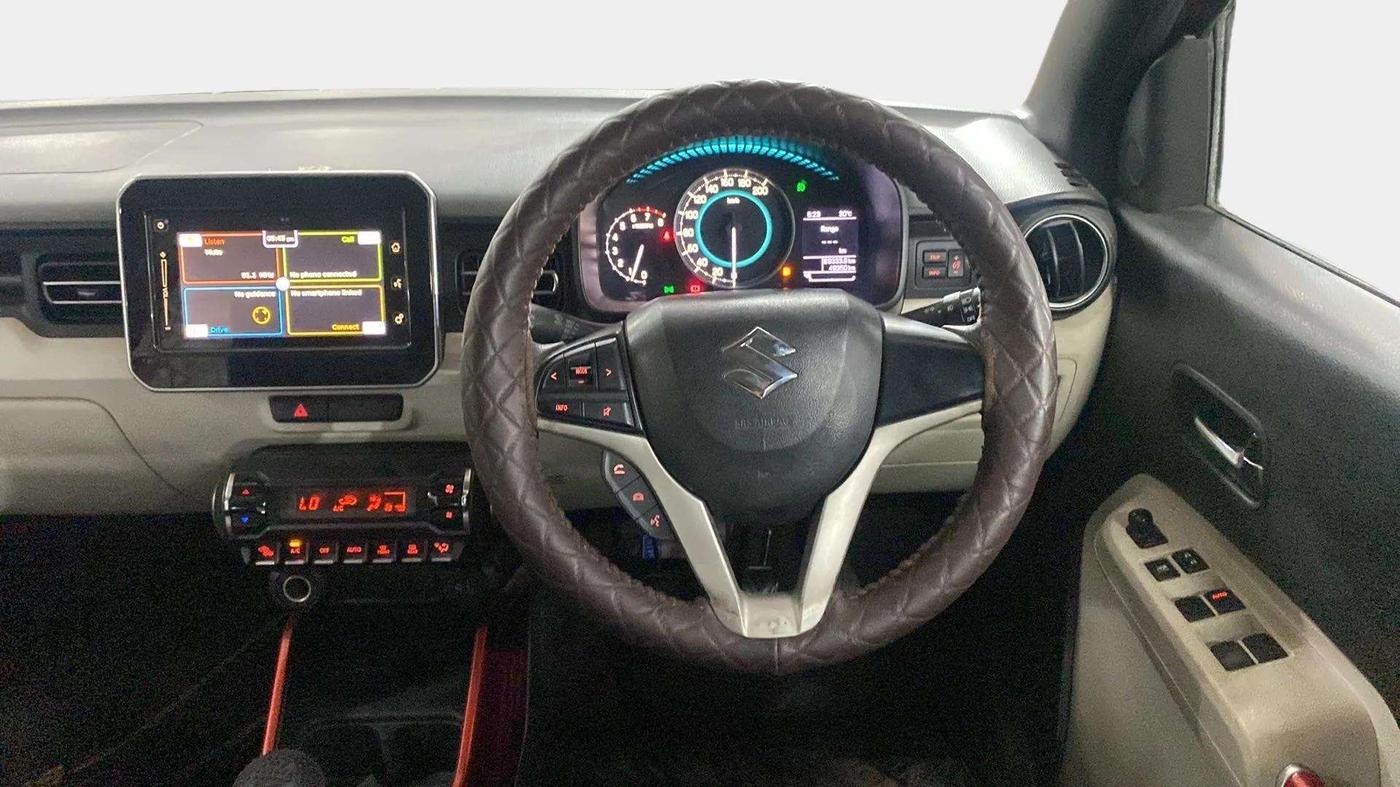 2018 Maruti IGNIS ALPHA 1.2 DUAL TONE, Petrol, Manual, 49,472 km, Steering Wheel Close Up