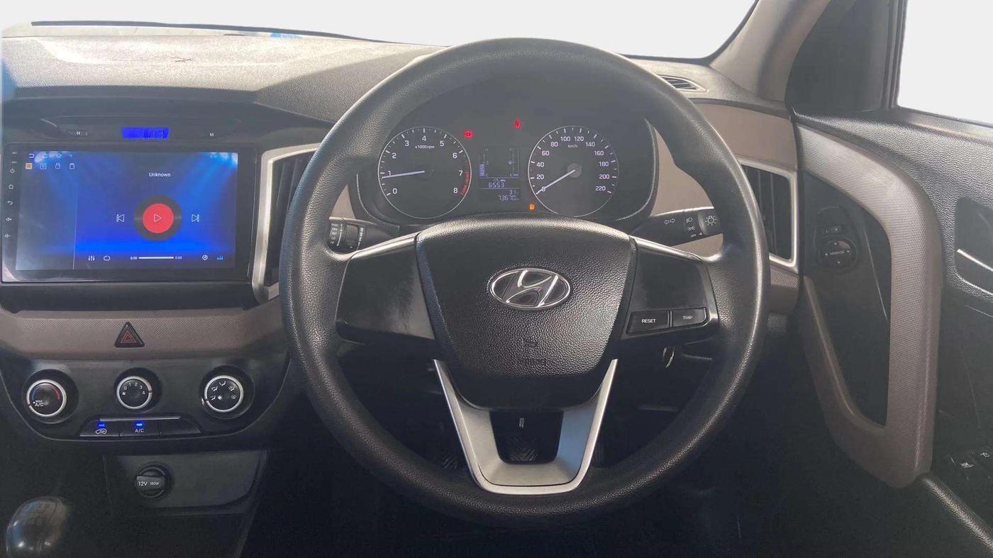 2019 Hyundai Creta E PLUS 1.6 PETROL, Petrol, Manual, 73,850 km, Steering Wheel Close Up