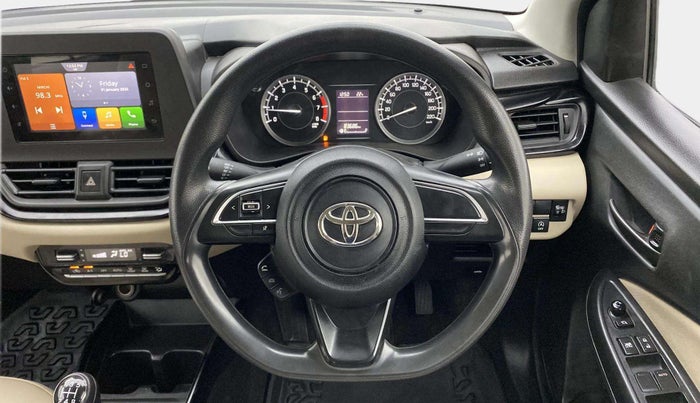 2022 Toyota Glanza S, Petrol, Manual, 83,753 km, Steering Wheel Close Up