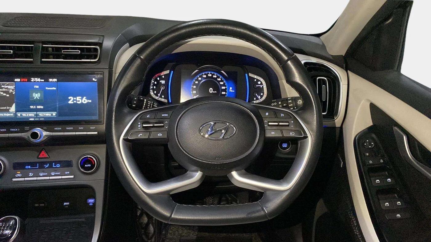 2022 Hyundai Creta SX (O) 1.5 DIESEL, Diesel, Manual, 64,378 km, Steering Wheel Close Up
