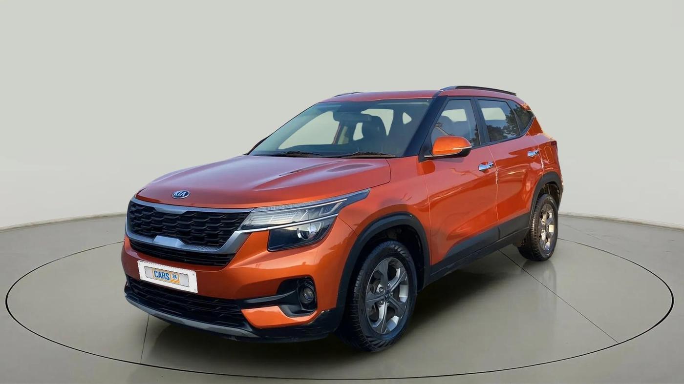 2020 KIA SELTOS HTK PLUS AT 1.5 DIESEL, Diesel, Automatic, 69,772 km, Left Front Diagonal