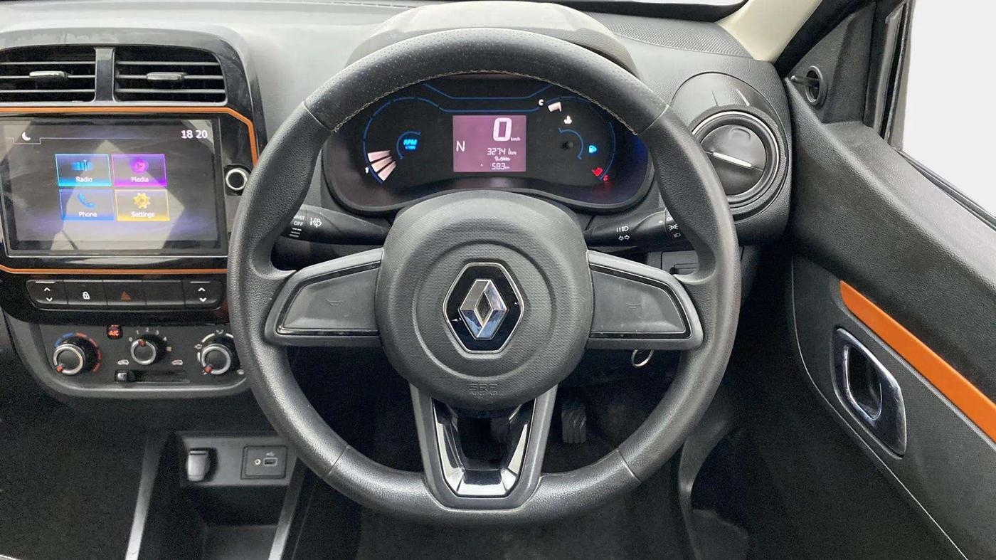 2021 Renault Kwid CLIMBER 1.0 AMT (O), Petrol, Automatic, 33,441 km, Steering Wheel Close Up