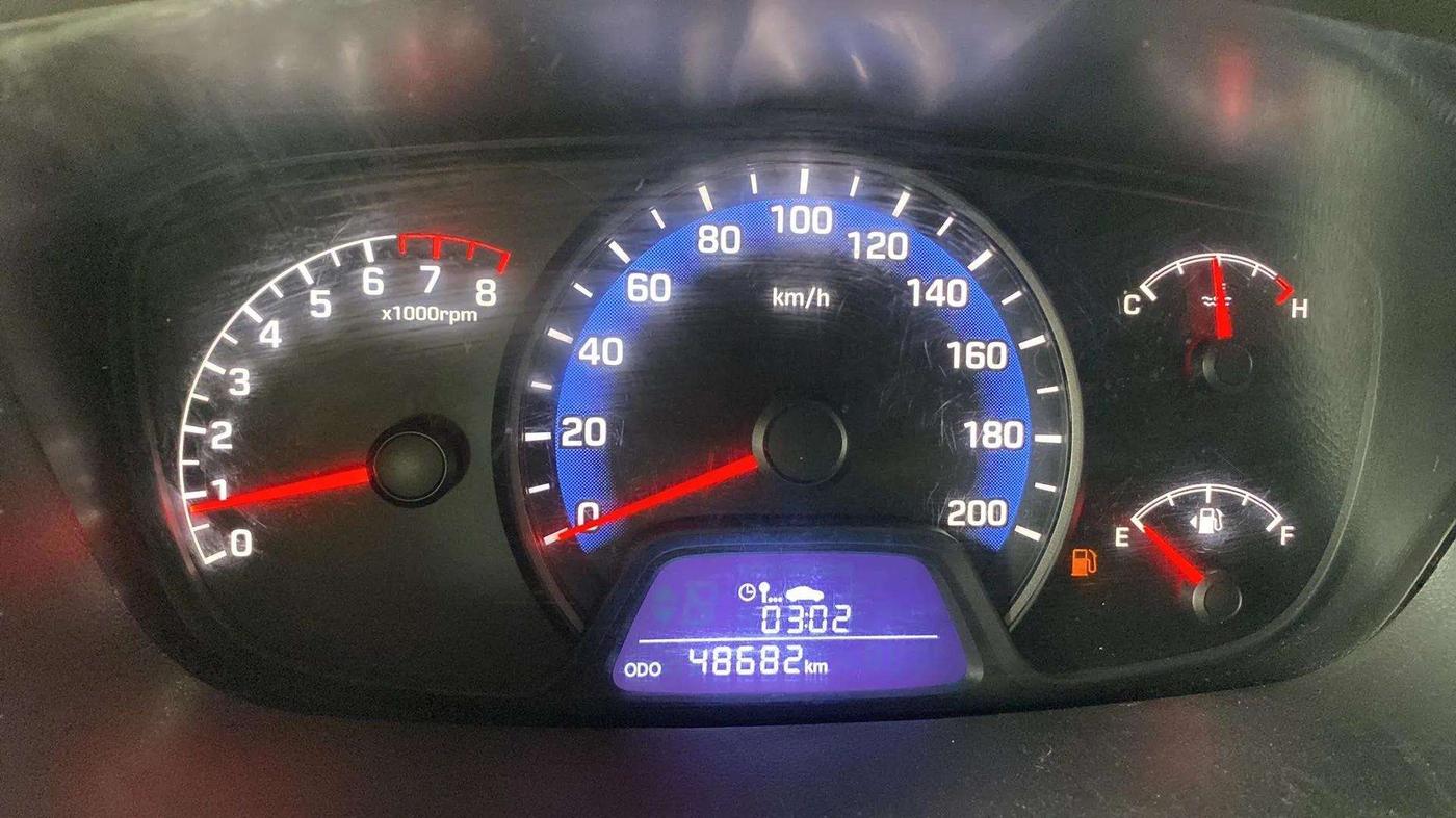 2016 Hyundai Xcent S 1.2, Petrol, Manual, 48,698 km, Odometer Image