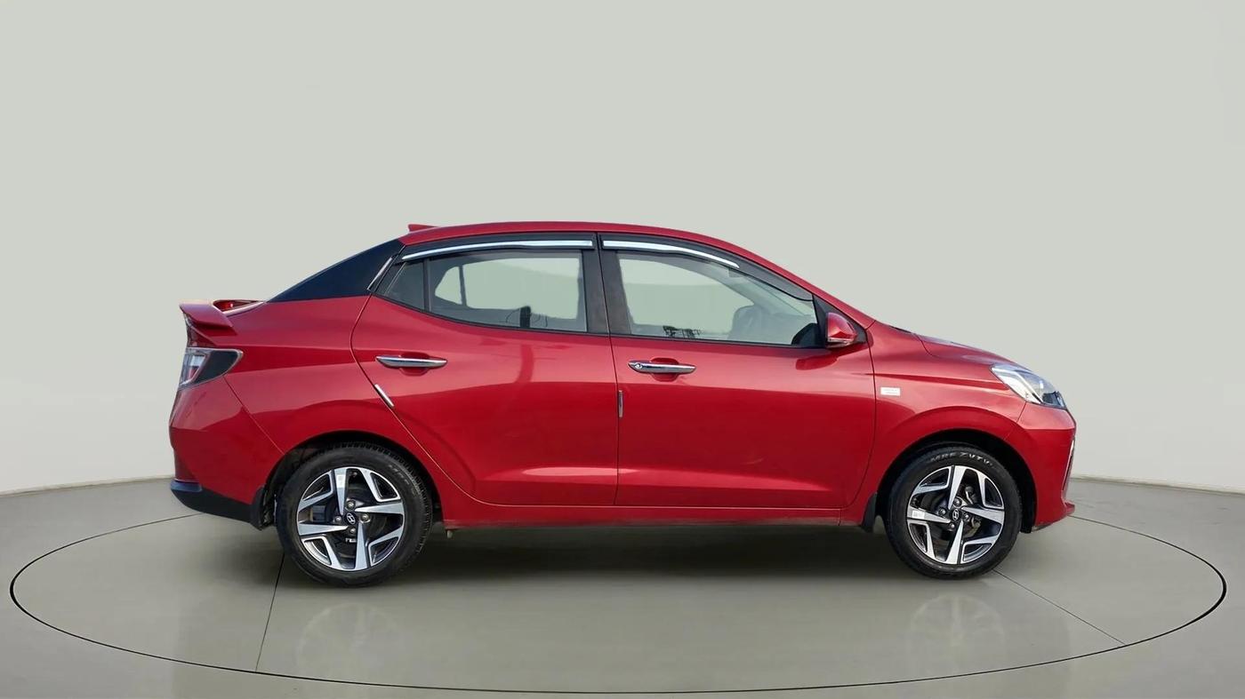 2023 Hyundai AURA SX PLUS 1.2 AMT, Petrol, Automatic, 10,604 km, Right Side View