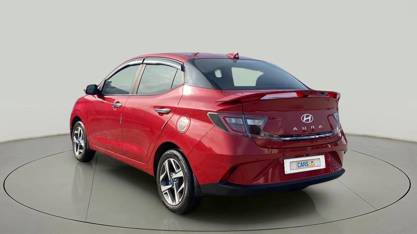 2023 Hyundai AURA SX PLUS 1.2 AMT, Petrol, Automatic, 10,604 km, Left Back Diagonal