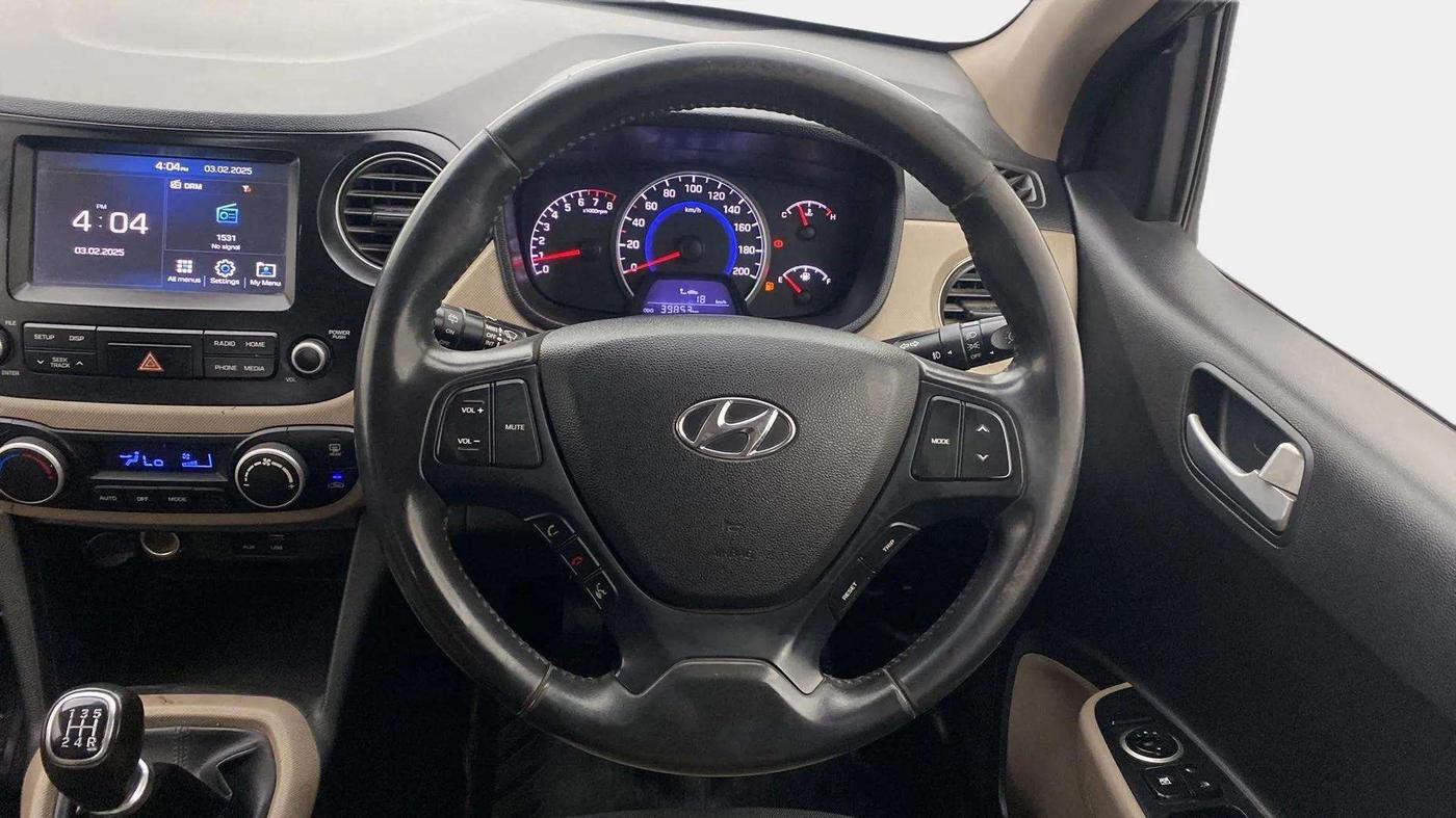 2017 Hyundai Grand i10 ASTA 1.2 KAPPA VTVT, Petrol, Manual, 40,027 km, Steering Wheel Close Up