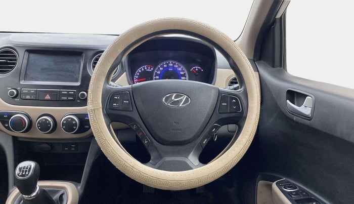 2017 Hyundai Grand i10 SPORTZ (O) 1.2 KAPPA VTVT, Petrol, Manual, 75,049 km, Steering Wheel Close Up