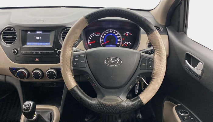 2017 Hyundai Grand i10 SPORTZ 1.2 KAPPA VTVT, Petrol, Manual, 79,579 km, Steering Wheel Close Up