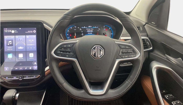 2021 MG HECTOR PLUS SHARP 1.5 PETROL TURBO DCT 6-STR, Petrol, Automatic, 22,497 km, Steering Wheel Close Up