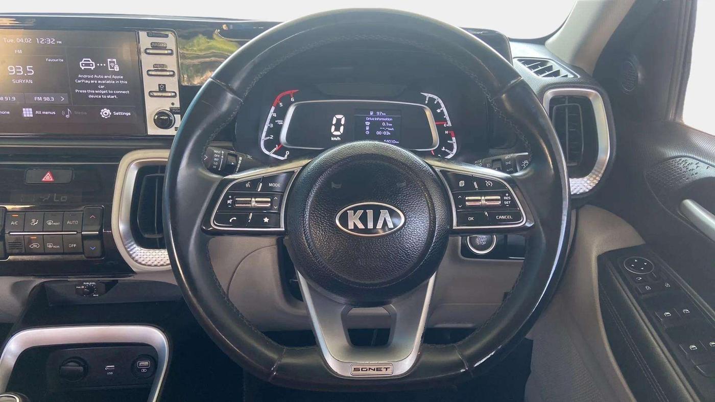 2021 KIA SONET HTX 1.5, Diesel, Manual, 54,116 km, Steering Wheel Close Up