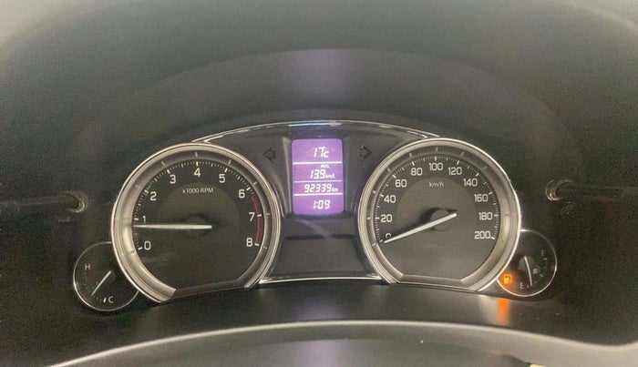 2017 Maruti Ciaz ZXI+, Petrol, Manual, 92,342 km, Odometer Image