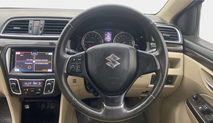 2017 Maruti Ciaz ZXI+, Petrol, Manual, 92,342 km, Steering Wheel Close Up