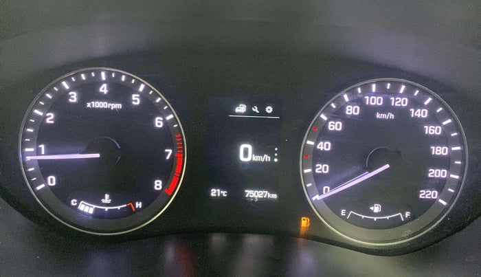 2017 Hyundai Elite i20 ASTA 1.2, Petrol, Manual, 75,018 km, Odometer Image