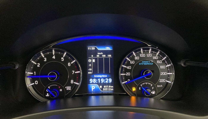 2020 Maruti Ciaz DELTA AT 1.5 SHVS PETROL, Petrol, Automatic, 30,503 km, Odometer Image