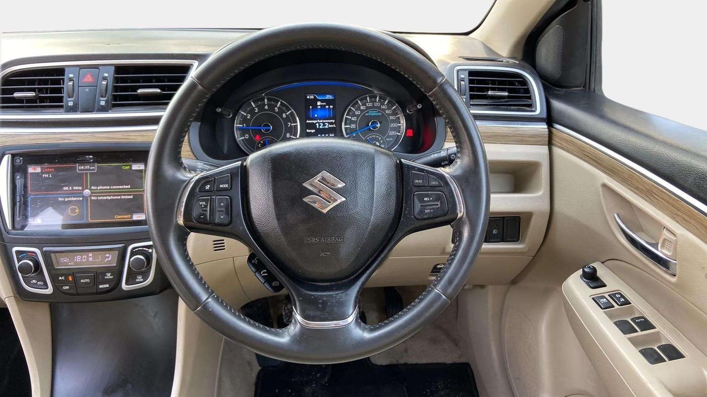 2018 Maruti Ciaz ALPHA 1.5 SHVS PETROL, Petrol, Manual, 35,236 km, Steering Wheel Close Up