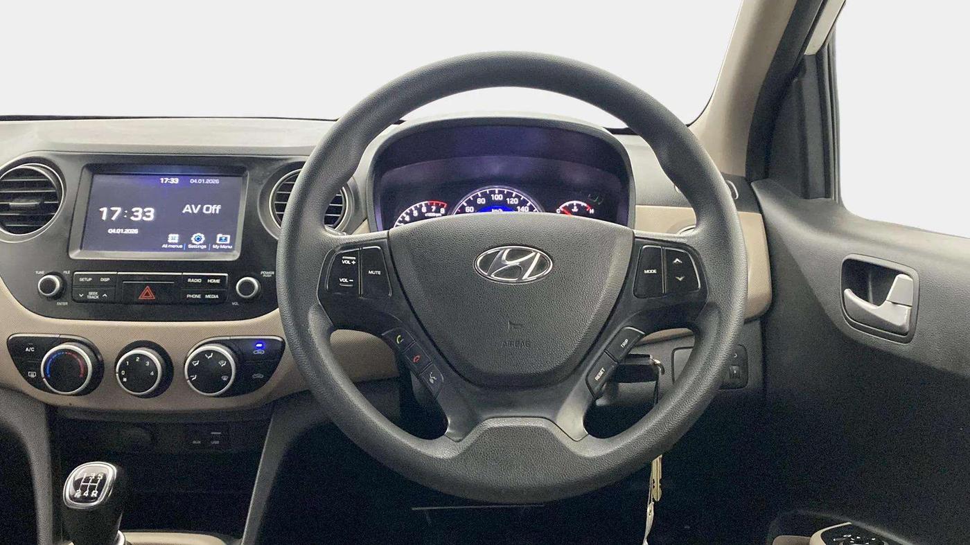 2018 Hyundai Grand i10 SPORTZ 1.2 KAPPA VTVT, CNG, Manual, 88,206 km, Steering Wheel Close Up