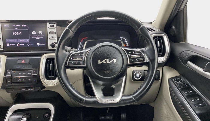 2022 KIA SONET HTX 1.5 AT, Diesel, Automatic, 89,459 km, Steering Wheel Close Up