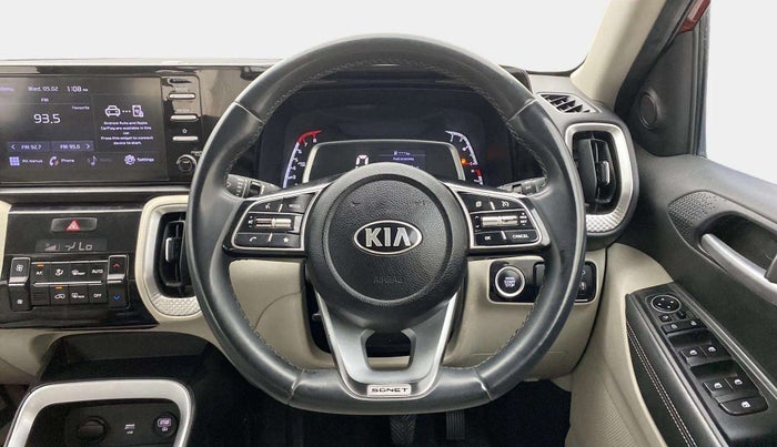 2020 KIA SONET HTX 1.0 IMT, Petrol, Manual, 38,704 km, Steering Wheel Close Up