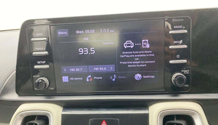 2020 KIA SONET HTX 1.0 IMT, Petrol, Manual, 38,704 km, Infotainment system - Touch screen minor crack
