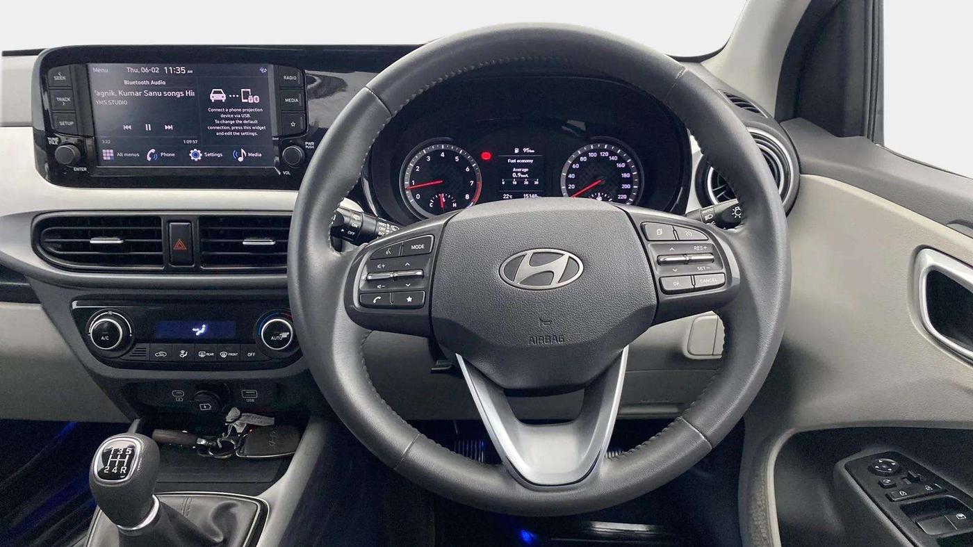 2023 Hyundai GRAND I10 NIOS ASTA 1.2 KAPPA VTVT, Petrol, Manual, 15,169 km, Steering Wheel Close Up