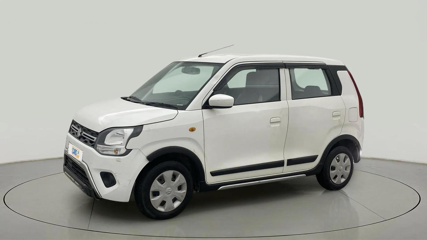 2019 Maruti New Wagon-R VXI 1.0 AMT, Petrol, Automatic, 33,926 km, Left Front Diagonal