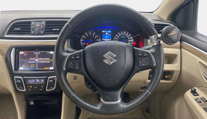 2018 Maruti Ciaz ALPHA  AT 1.5 SHVS PETROL, CNG, Automatic, 81,085 km, Steering Wheel Close Up