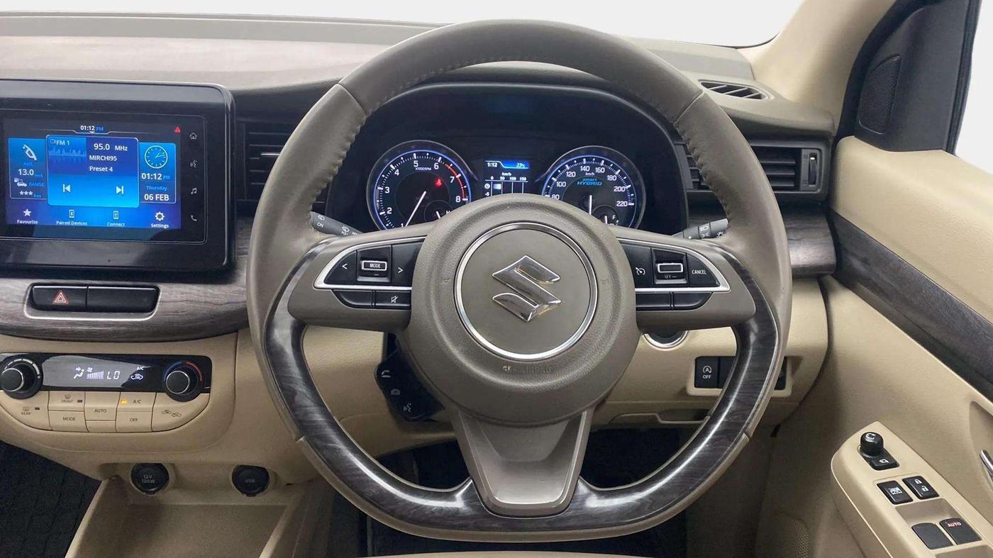 2022 Maruti Ertiga ZXI+ SHVS, Petrol, Manual, 28,734 km, Steering Wheel Close Up