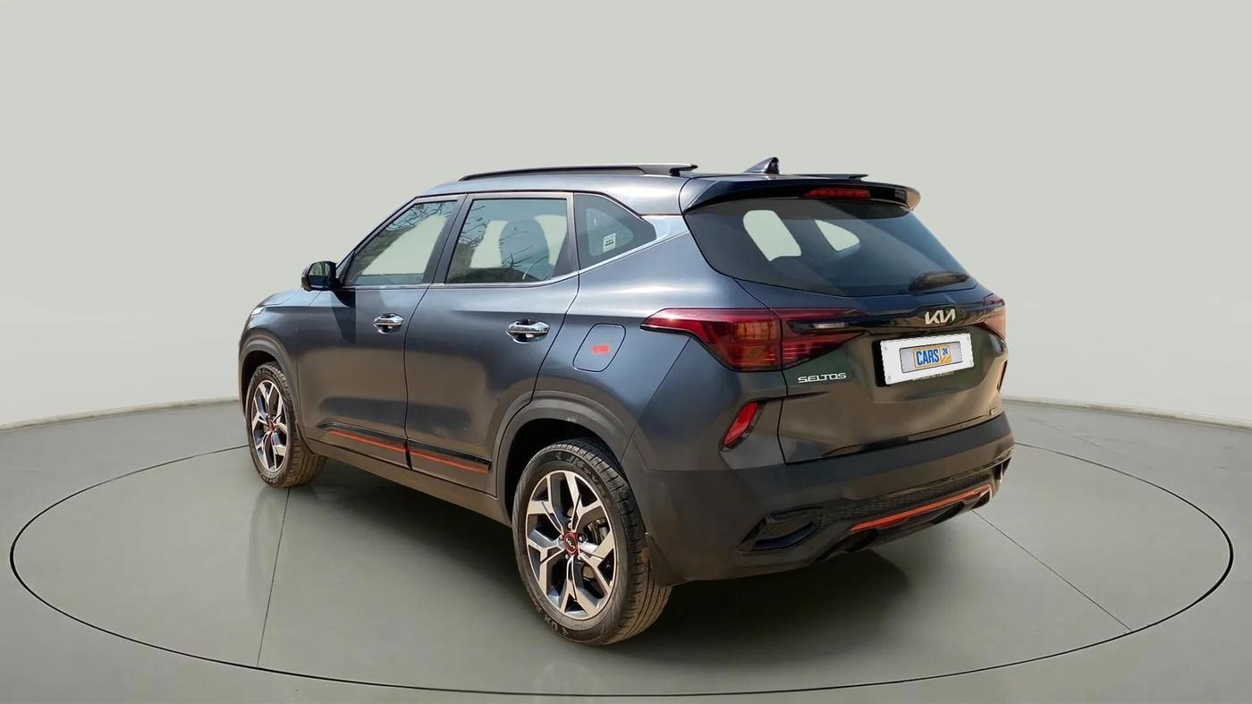 2023 KIA SELTOS X LINE 1.4 DCT, Petrol, Automatic, 17,538 km, Left Back Diagonal