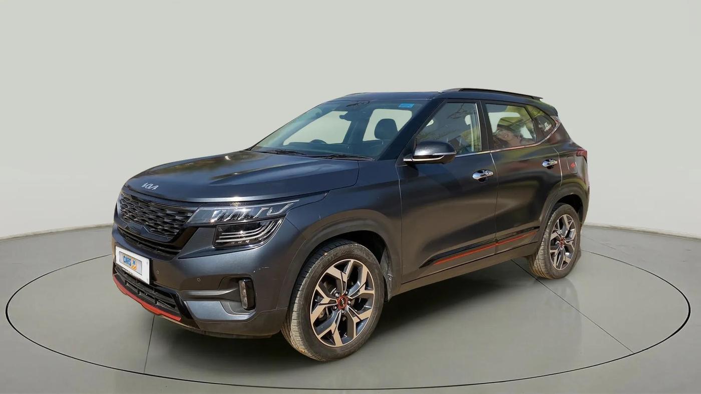 2023 KIA SELTOS X LINE 1.4 DCT, Petrol, Automatic, 17,538 km, Left Front Diagonal