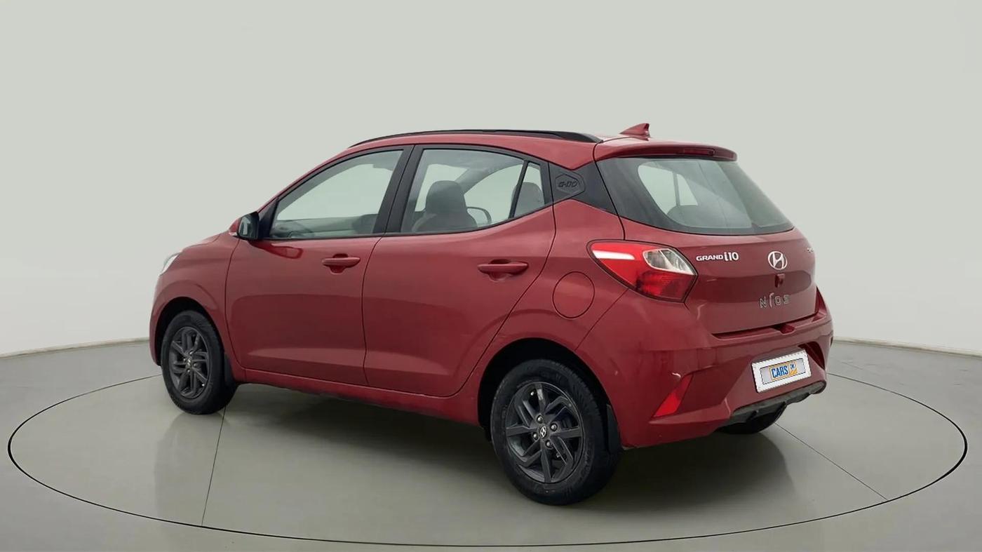 2022 Hyundai GRAND I10 NIOS SPORTZ AMT 1.2 KAPPA VTVT, Petrol, Automatic, 37,547 km, Left Back Diagonal