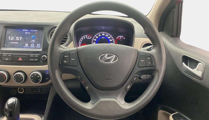 2017 Hyundai Grand i10 SPORTZ (O) AT 1.2 KAPPA VTVT, Petrol, Automatic, 33,378 km, Steering Wheel Close Up