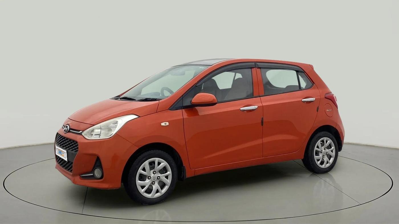 2017 Hyundai Grand i10 SPORTZ 1.2 KAPPA VTVT, Petrol, Manual, 76,342 km, Left Front Diagonal