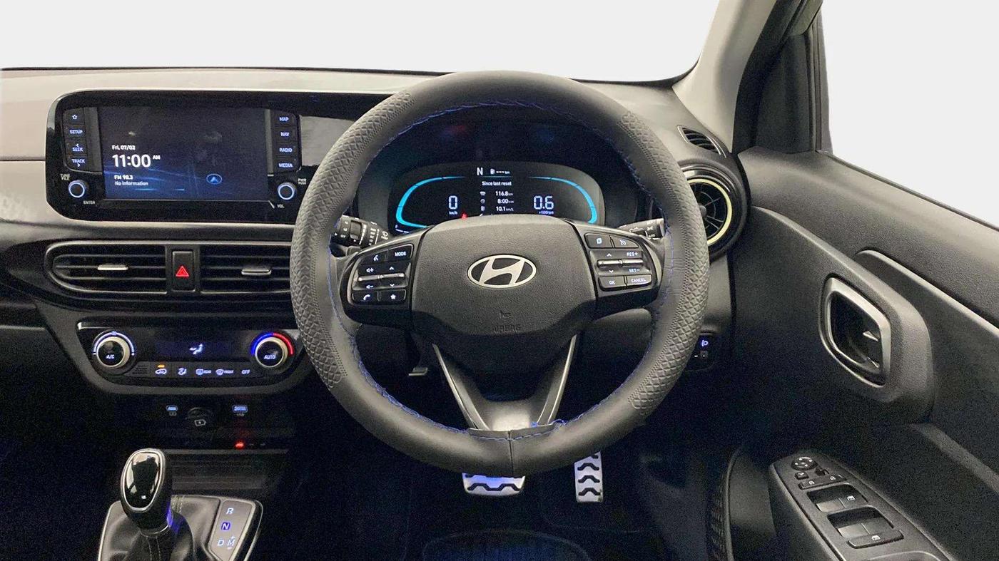 2023 Hyundai EXTER SX(O) CONNECT 1.2 AMT, Petrol, Automatic, 17,415 km, Steering Wheel Close Up